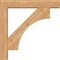 Ekena Millwork Westlake Block Smooth Bracket w/ Offset Brace, Western Red Cedar, 5 1/2"W x 28"D x 28"H BKT0604X28X28WTL05SWR - alternate 3
